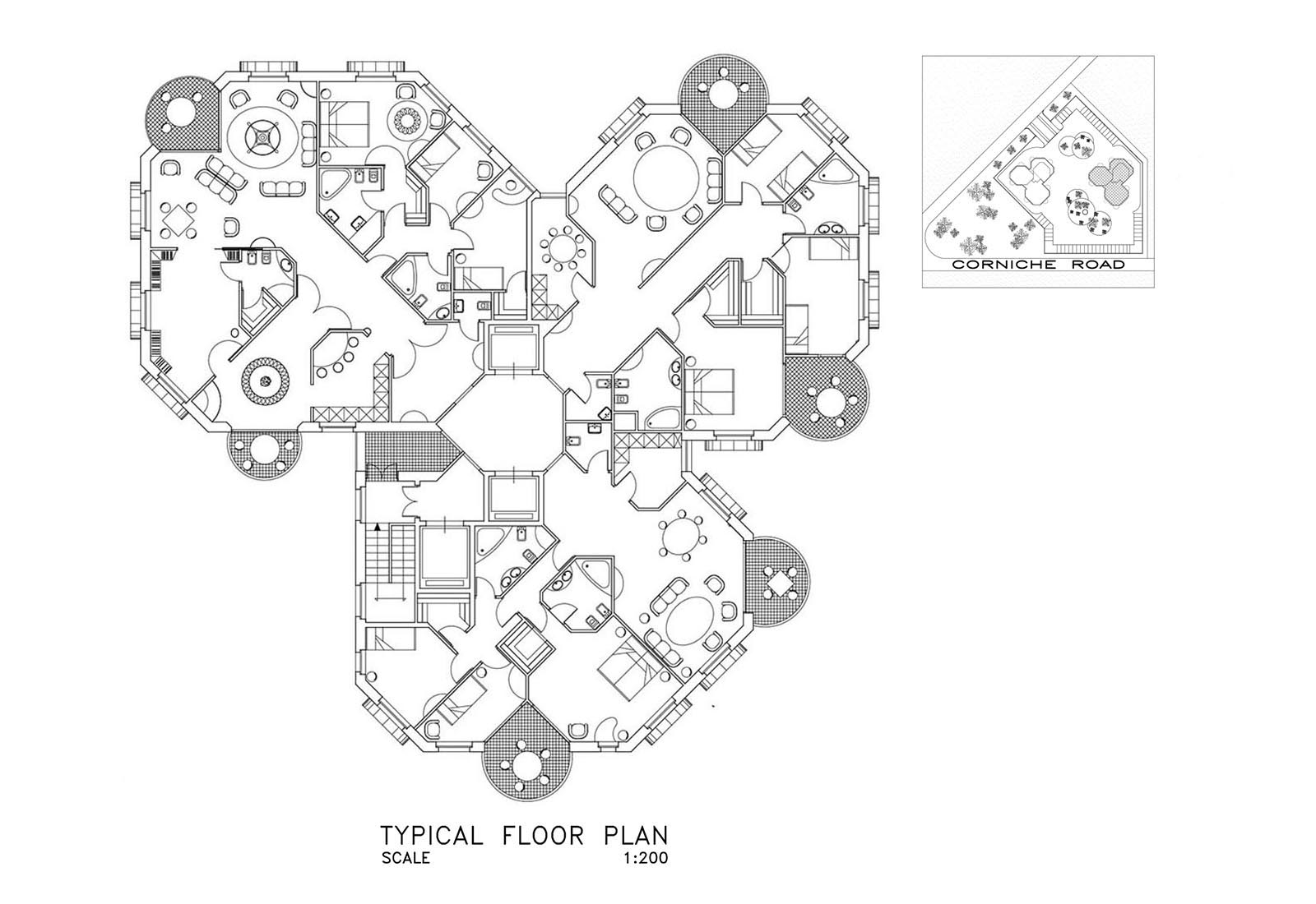 Cornice Plaza Doha - Final design of the 1st tower